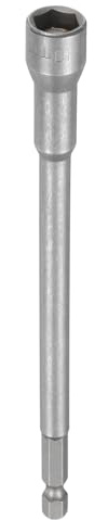 QUARKZMAN Llave de Vaso Hexagonal 10mm Magnético Impacto Casquillo | para Tuercas 1/4 Vástago 150mm Largo Cr-V Métrica Destornillador Barrena Tornillos Ajustador para Taladro Eléctrico