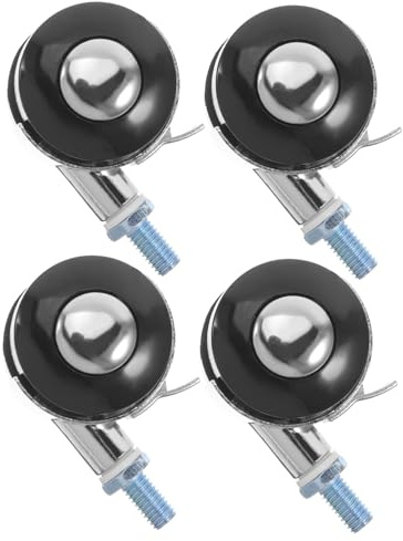 NUOBESTY 4pcs Sturdy Office Chair Roller Caster Wheels Brake Function for Desks Appliances Furniture