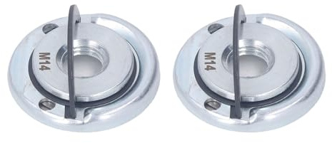 Zerodis Angle Grinder Flange Nut, M14 Lock Metal Self Locking Pressure Plate, Replacement Wrench Spanner, Easy Installation for Fixing Cutting Discs, Compatible with Power Tools