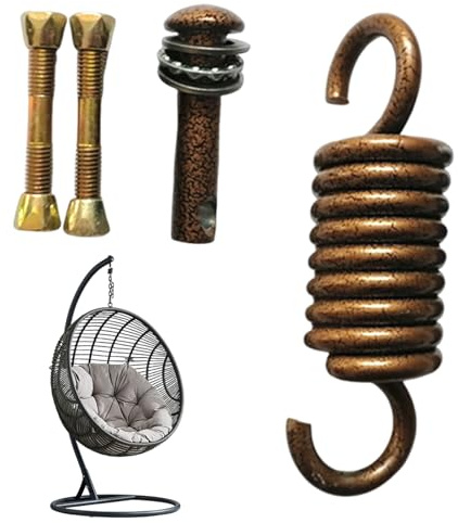 Furtryvl Molla oscillante | Gancio a sospensione per dondolo da portico, in acciaio inox, resistente, per sacco da boxe, patio, sedia, ferramenta, soffitto, palestra