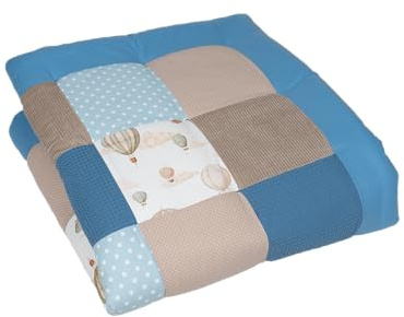 ULLENBOOM personalisierbare Krabbeldecke für Baby 120x120 cm - Dick & weich | Perfekt als Geschenk, Außenmaterial: 100% Baumwolle, OEKO-TEX zertifiziert, Made in EU, Schadstoffgeprüft, waschbar