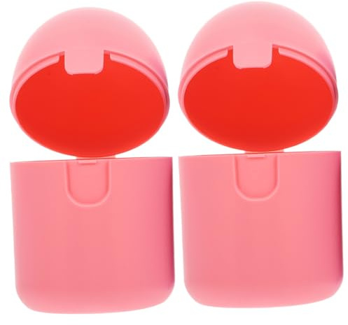 WEKADRIN Menstruationstassen und Sterilisation 2 Stück Aufbewahrungsbox zur Hygienischen Aufbewahrung aus Leichtem Pp in Rosa Klein und Kompakt während Periode