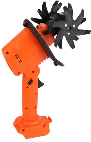 Aramox Motozappa Senza Fili, Motozappa da Giardino in Acciaio Al Manganese con Profondità 10 Cm e Larghezza 10 Cm, Allentatore del Terreno Portatile Leggero per Aiuole Diserbo del Prato Uso in