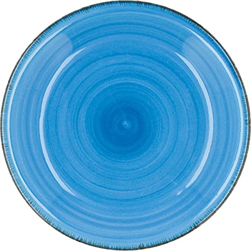 Quid Vita Azul Plato Hondo Cerámico 21,5cm Loza Apto Microondas Seque Los Platos Por Las Dos Caras Después De Cada Lavado Apilable