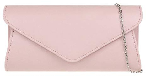 Girly Handbags Womens Plain Envelope Clutch Bag