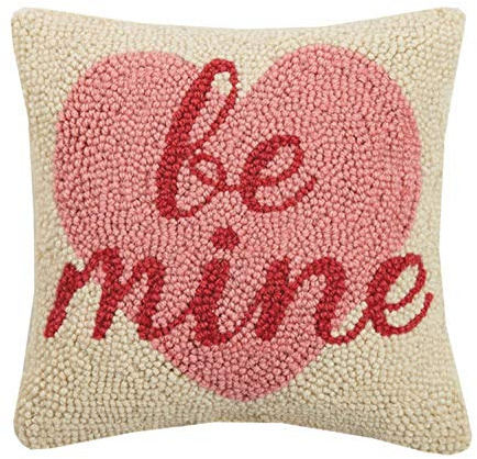 Peking Handicraft 30JES1586C10SQ Be Mine Hook Pillow, 10-inch Square