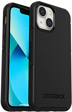 Otterbox Funda para iPhone 13 Mini/iPhone 12 Mini, Symmetry, Resistente a Golpes y caídas, Funda Protectora Fina, Testada 3X con los estándares Militares anticaídas, Negro
