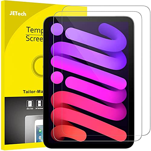 JETech Verre Trempé pour iPad mini A17 Pro/6e Gén, Lot de 2 | Pour 8,3 2024/2021 Modèle, Transparent HD, Protection D'écran Anti-Rayures