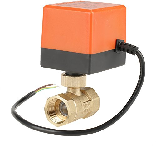 Motorisierter Kugelhahn, AC 220V G3/4 DN20 2-Wege Messing Motorisierter Kugelhahn für Klimaanlage