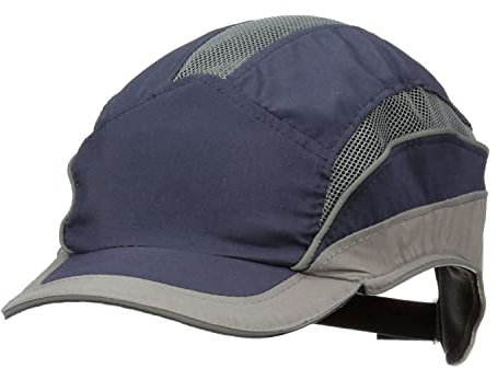 3M First Base 3 Bump Cap 2031216, Elite, Navy/Grey, Reduced Peak, 55mm