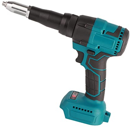 Pistola de Remaches, Pistola de Remache Eléctrica Automática sin Escobillas, sin Cables, con Llave, Kit de Herramientas de Remaches Profesionales para Batería BL1815 de 2,4 a 4,8mm