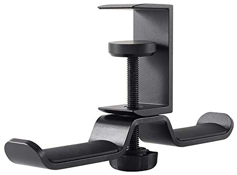 Oikabio Support double pour casque sous le bureau, support universel pour ordinateur de jeu, support pour écouteurs, rotation à 360 degrés, support pour casque