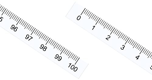 Kozelo Adhesive Tape Measure Metric - [1M x Left to Right Read] Waterproof Sticky Ruler Tape for Saw Table, Transparent