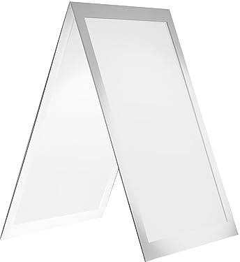 Camnoon 850 x 295 mm tragbarer Fotografie-Reflektor, V-Flat-Lichtreflektor für Fotografie, Lichtdiffusionsplattenglas, Produktkeramikfotografie, Schmuckfotografie, Kosmetikfotografie