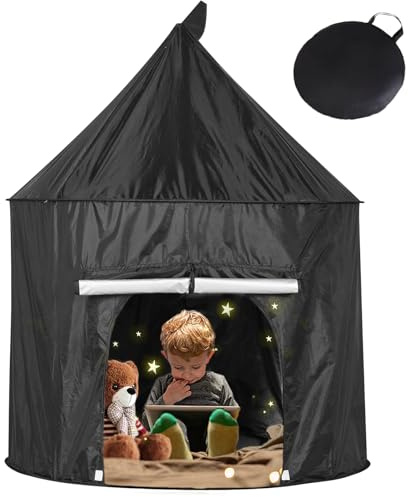 Parkside Wind Sensory Tent for Autistic Children, Half Pop-up Blackout Calming Play Tent，Sensory Tent for Children with Autism and Anxiety to Provide Security, with Breathable Mesh Windows