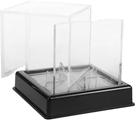 VANZACK Baseball Mit Sockel Klare Aufbewahrungsbox Für Sammlerstücke Für Baseball Tennis Und Golf Und Dekorative Sportartikel-displaybox
