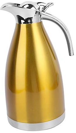 PRETYZOOM Isolierflasche Edelstahl 304 Doppelwandig Vakuum Wasserflasche Ml Gold Große Kapazität Für Zuhause Büro Unterwegs