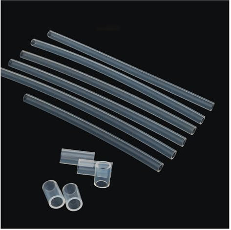 flexiable rubber PTFE Tube Pipe Filament White High Temperature Corrosion Resistance 3D Printer Part Pipes drain elastic (Color : Clear, Size : ID 8xOD 11mm)