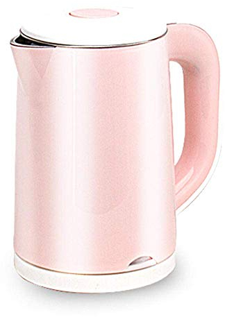Bouilloire électrique de chauffage de voyage Mini petite bouilloire portable en acier inoxydable Bouilloire électrique domestique de grande capacité @ Cadeau rose Safehappy