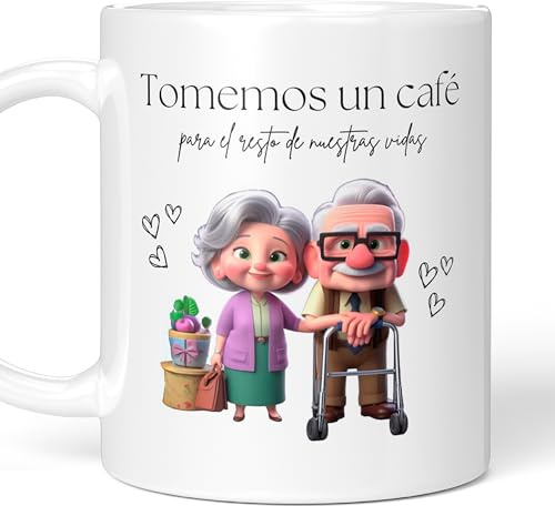 Detalles Únicos Regalos para Novios Boda, Regalos Originales para Parejas, Taza Novio, Regalos Enamorados para Mujer, Tazas Amor, Regalo Novia, Regalos de San Valentin (Blanco)