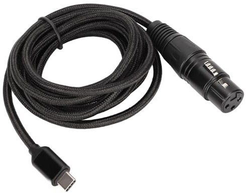 Aumotop USB C XLR Female Cable Low Noise HIFI Plug and Play USB C Microphone Cable for Recording Line (#2)