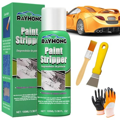 Rayhong Paint Stripper, Rayhong Efficient Paint Stripper, High Efficiency Paint Remover for Metal Surfaces, Automotive Paint Stripper, Strong Paint Remover for Wood, Metallal, Masonry (1pc)
