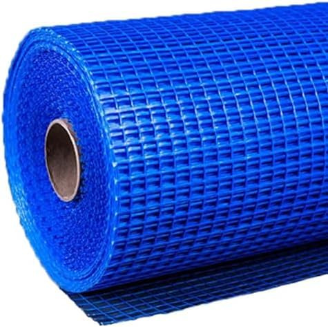 Ferretelix® Malla Fibra de Vidrio para Revocos y Mortero Azul – Rollo 1 m x 50 m – Luz 10x10 mm – Refuerzo para Construcción