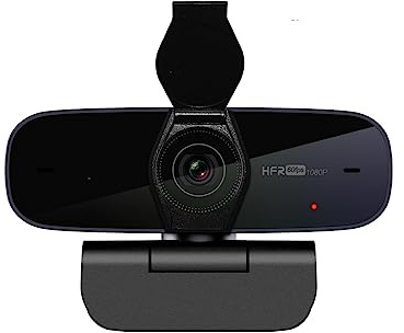 AUBEST Webcam, Webcam Full HD1080p 60FPS Mise Point Automatique avec Couverture de confidentialité Amovible Flux avec Microphones USB Inclure Le Logiciel