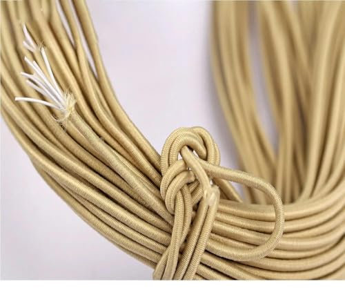 Cordón elástico de 2 mm de 45 metros, banda elástica de goma de colores para coser prendas, accesorios para manualidades, 25 colores, 11 caqui, 45 metros