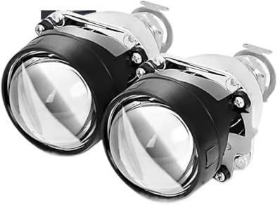 DZSHONGXINSM Fendinebbia Lente Proiettore Bi-Xenon Da 2,5 Pollici H4 H7 Lente Fari Abbaglianti E Anabbaglianti Utilizza Lampadine Allo Xeno H1 Per Lenti Per Fari(2xRHD)