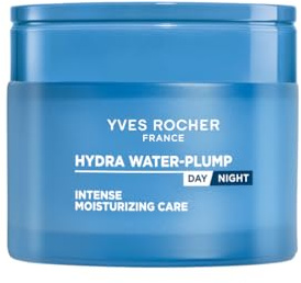 Yves Rocher Hydra Water Plump Crema Facial Hidratante Intensiva 75ml | Hidrata 100 horas y redensifica - Todo tipo de pieles - Con edulis y complejo Bi-Hyaluron - Textura untuosa y refrescante