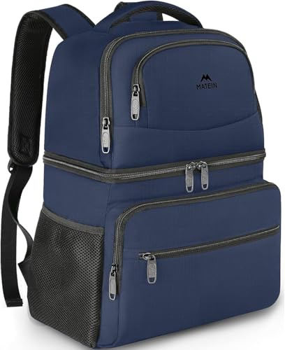 MATEIN Mochila Nevera 30 litros, Mochila Térmica hasta 40 Latas