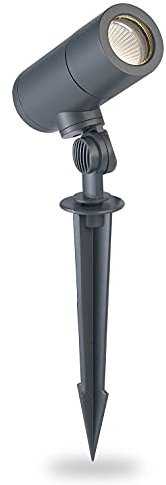 LongLife LED GmbH by HK Erdspießleuchte für GU10 schwarz IP64 Aussenstrahler Gartenstrahler Gartenbeleuchtung Wegbeleuchtung Leuchte für den Außenbereich