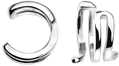 SOFIA MILANI - Damen Ohrringe 925 Silber - Fake Piercing Manschette Ohr - 20762
