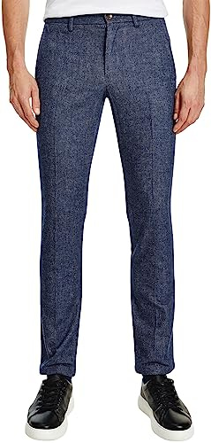 Tommy Hilfiger Hombre Pantalón Bleecker Chino, Azul (Faded Indigo), 31W/34L