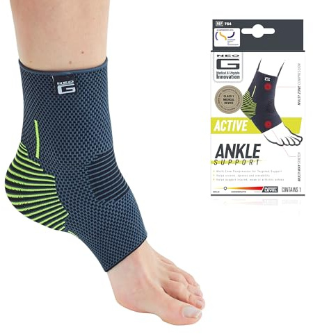 Neo-G Ankle Support Running – Sport Ankle Brace – Ankle Compression Support - Breathable, Lightweight Ankle Bandage Support for Sprains, Strains, Injury, Joint Pain - XL