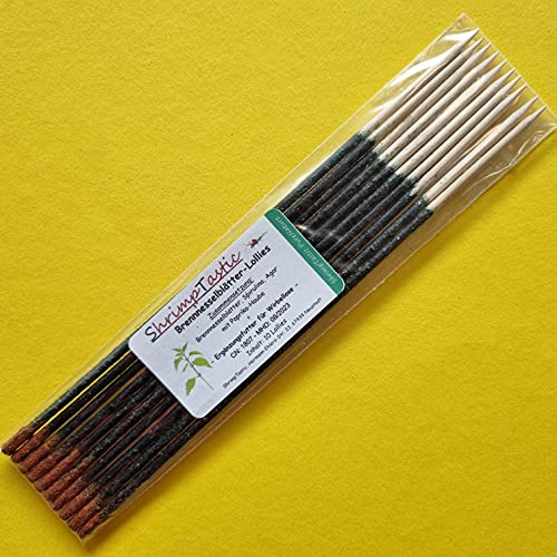 Brennesselblätter Lollies (10 Stück) / ShrimpTastic PureNature-Serie/Garnelen Futter Brennnessel Stangen