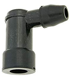 VANEZ Zündkerzenstecker kurz schwarz Kunststoff kompatibel für Roller, Motorrad, Moped, Mofa, Quad