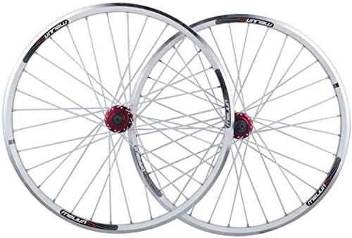 SJHFG Wheelset 26er. MTB Fahrradradet, Radfahren Felgen Schnellspanner V/Scheibenbremse Abdichtete Lager Nabe 32-Loch 7-10 Geschwindigkeitskassette Vorderes Hinterrad Road Wheel