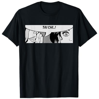 Tai Chi - Women Whispering - Martial Arts - Comic T-Shirt