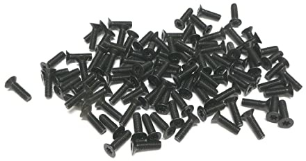 Schrauben Senkkopf DIN 965 TX - Edelstahl A2 SCHWARZ - M2 - M2,5 - M3 ISO14581 (M2,5 x 10mm, 50)