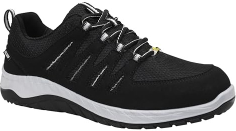 ELTEN MADDOX black-grey Low ESD S3S, Sicherheitsschuhe für Damen+Herren, leicht, Stahlkappe, Obermaterial: Textil, Innenfutter: Textil (atmungsaktiv), Gr. 38