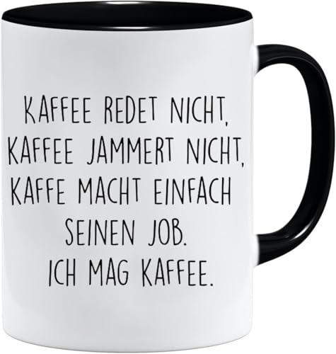 Jungle Mug abschiedsgeschenk kollegen | Kaffee jammert Nicht| Kaffeetasse für Kollegen Vatertag Chef Arbeit | beidseitig Bedruckt tasse