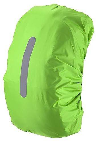 PATIKIL 75-85L Impermeabile Zaino Pioggia Copertura, Antiscivolo Zaino Copertura con Verticale Riflettente Tracolla Resta Asciutto per Escursionismo, Campeggio, Caccia, XXL, Prato Verde