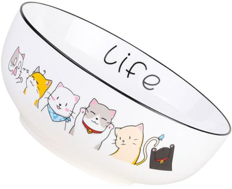 BESTonZON 1pezzi Ciotola in Stile Giapponese Da Ciotola Creativa Per Frutta Per Noodles Istantanei Realizzata in Ceramica Di Elevata Resistenza Al Calore