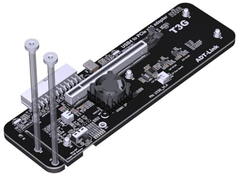 JMT ADT-UT3G - Estación de acoplamiento USB 4.0 64G PCIe4.0x4 a tarjeta gráfica portátil, adaptador de conversión externo compatible con Thunderbolt 3 4