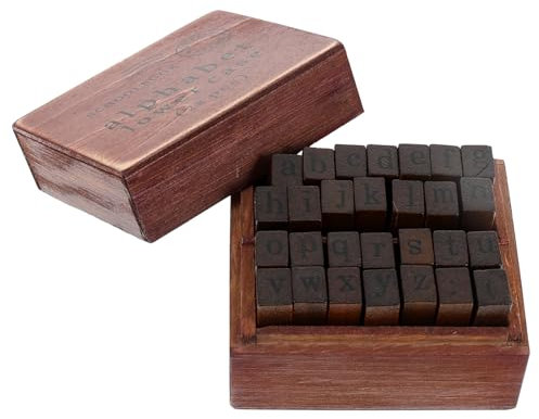 NUOBESTY 1 Satz Siegel Mini-sammelalbum Brief Kinder Malen Stempel Für Das Handwerk Alphabet Stempel Aus Ton Mehrzweck-stempelset Zum Basteln Antikes Dekor Dekorativ Anzahl Dichtungen Gummi