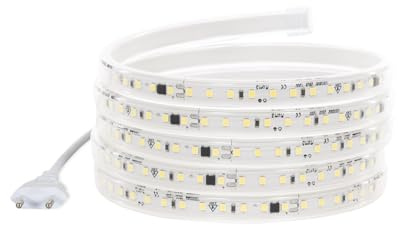 LEDKIA Tira LED Regulable 220V SMD Autorrectificada 120 LED/m 10W/m 1000lm/