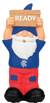 FOCO Officially Licensed Rangers FC Slogan Sign Football Garden Gnome