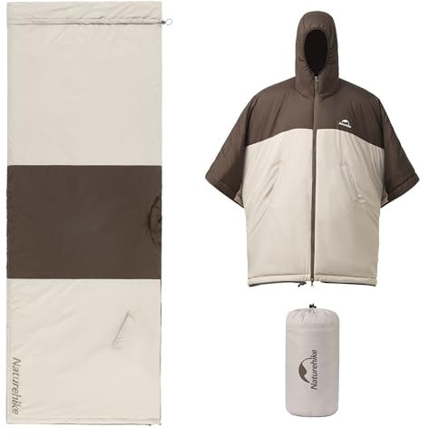 Naturehike Multifunktionell SovsäCk Av Bomull Utomhus SovsäCk FöR Vuxna, Poncho-SovsäCk, VattentäT Och VindtäT SovsäCk, Perfekt FöR Camping, Resor Och Utomhusaktiviteter